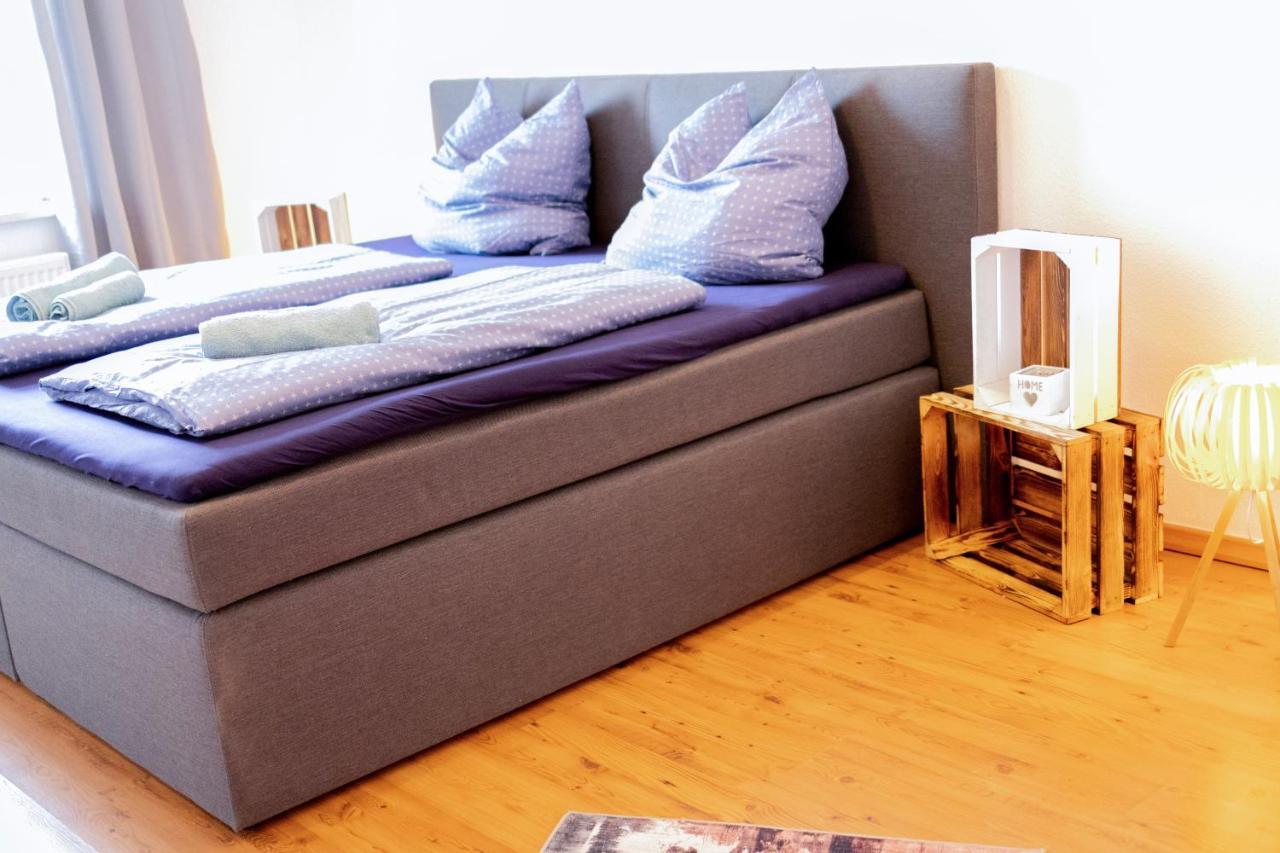 Modern-TOP City Lage -5 min - HBhf Netflix Küche Boxspringbett 2m x 2m bis 4 Pers Magdeburg Exterior foto